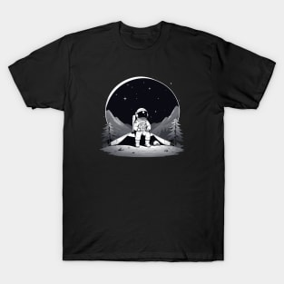 Cosmic Camping - Astronaut Lover Essential T-Shirt
